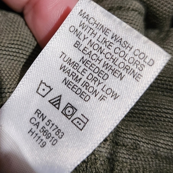 Maurices Army Green Button Belted Tie Front Mini Skirt Women's Size 4 Neutral - Picture 5 of 5